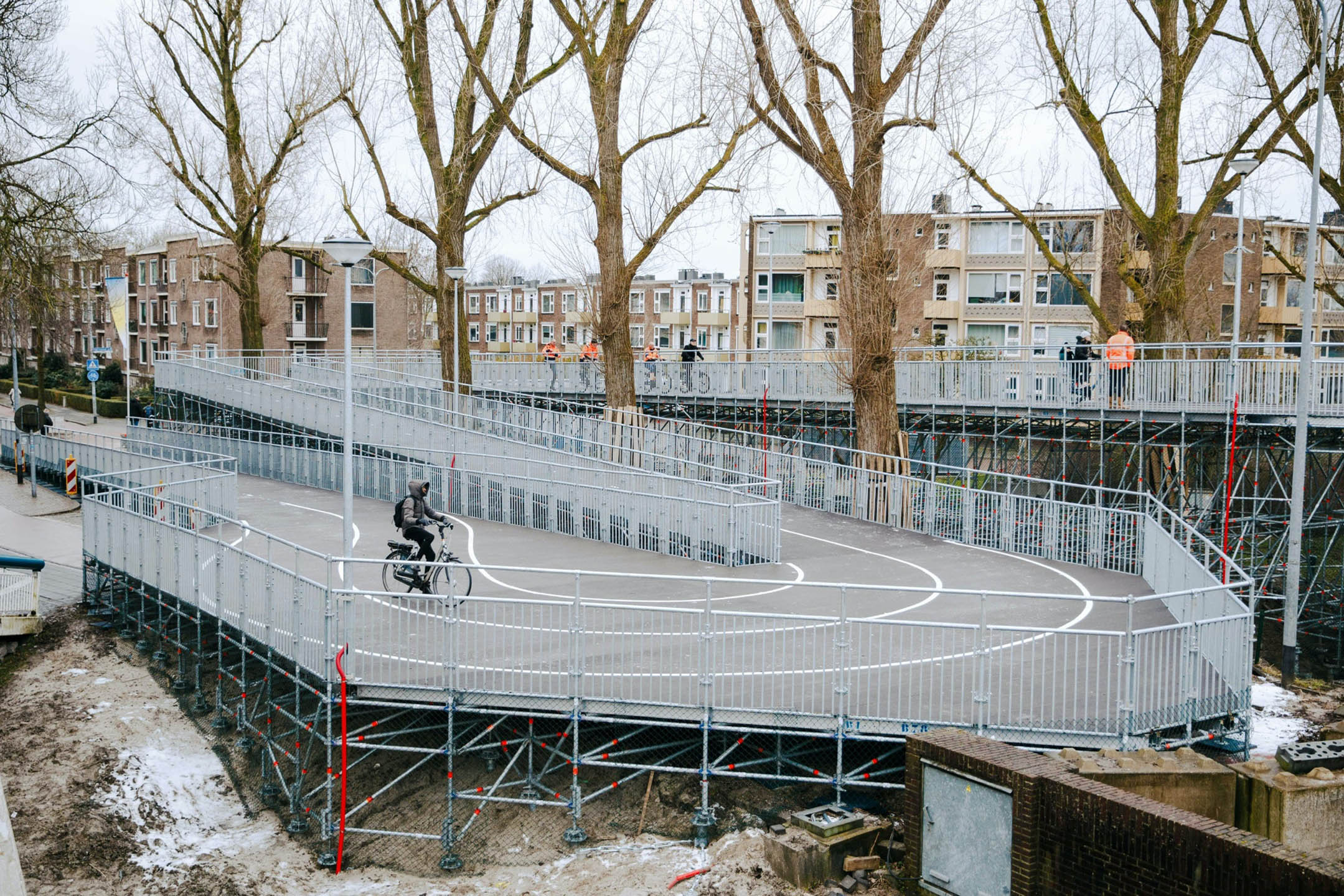 fiets-loopbruggen Gerrit Krolbrug Groningen