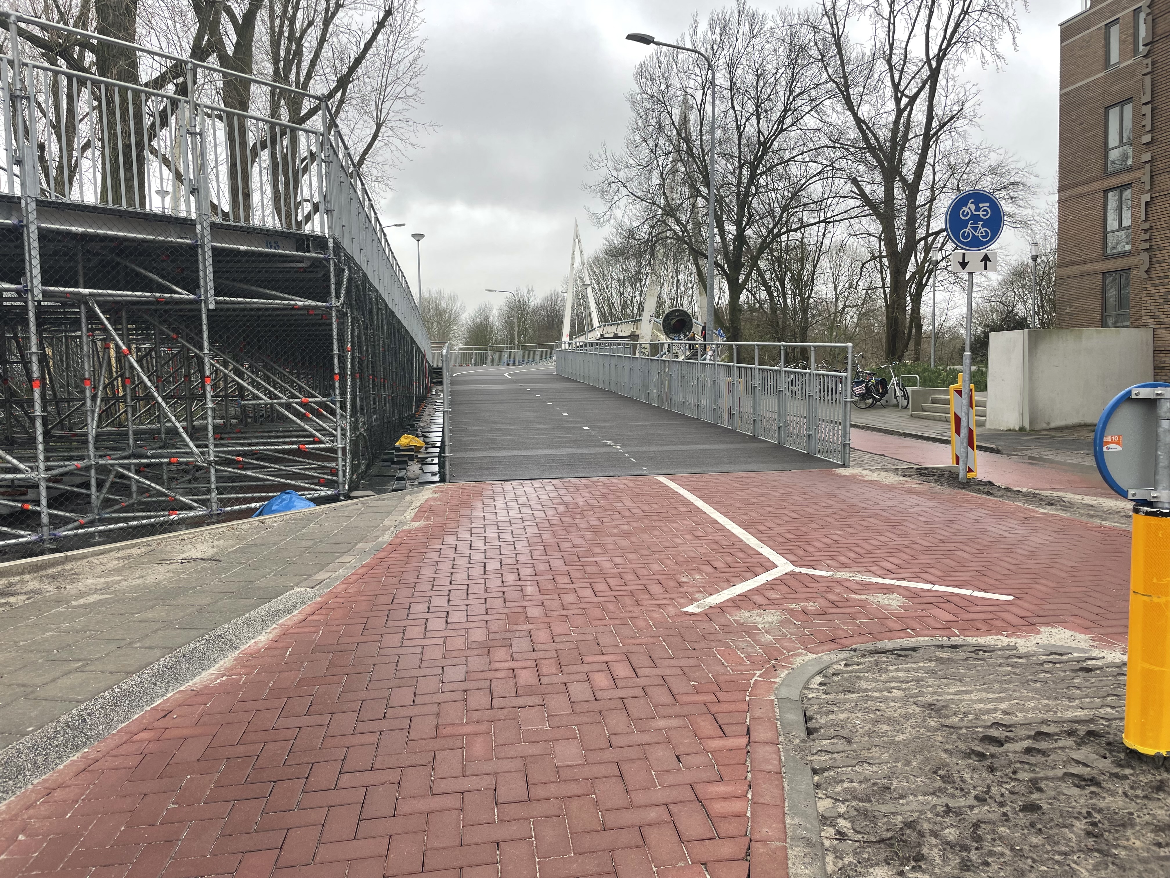 fiets-loopbruggen Gerrit Krolbrug Groningen