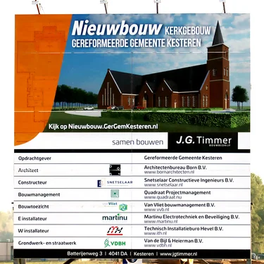 Kerk in Kesteren bord